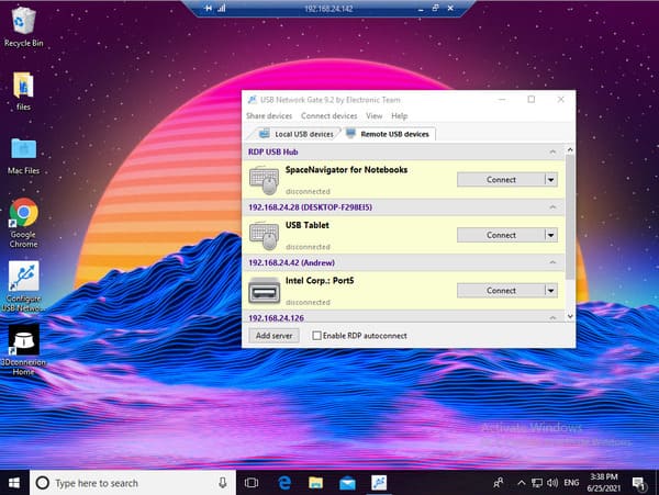 ung usb connect
